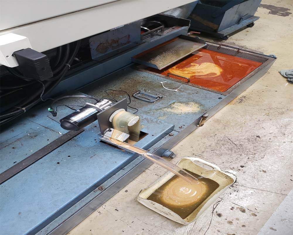 Separador de óleo skimmer TWS-100/50 máquina CNC
